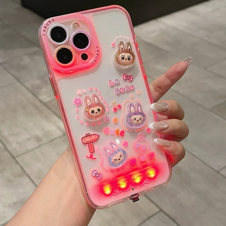 Labubu Light-Up iPhone Case – Shockproof & Glows on Calls